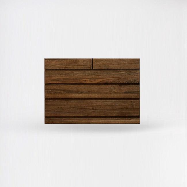 簡約系列四層斗櫃 - 120cm 胡桃