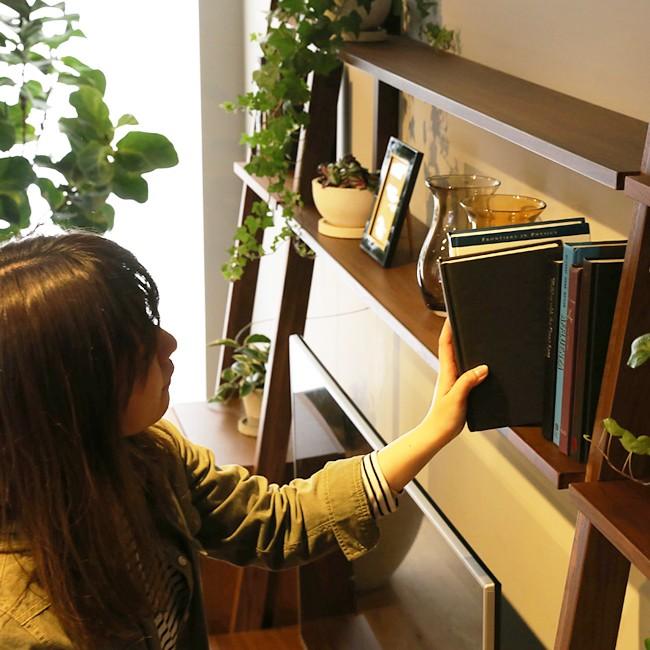 簡約系列層架系列書枱 - 胡桃