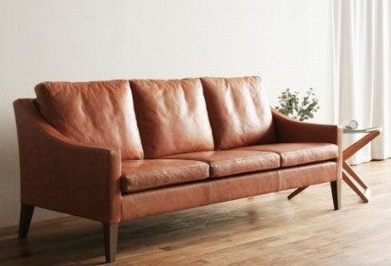 洋之座 皮革梳化 - 三座