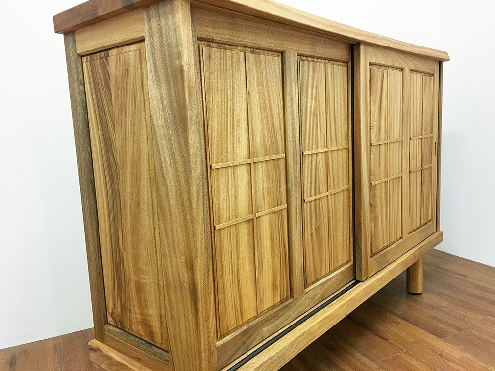 Himuka 楠木趟門鞋櫃 - w184cm