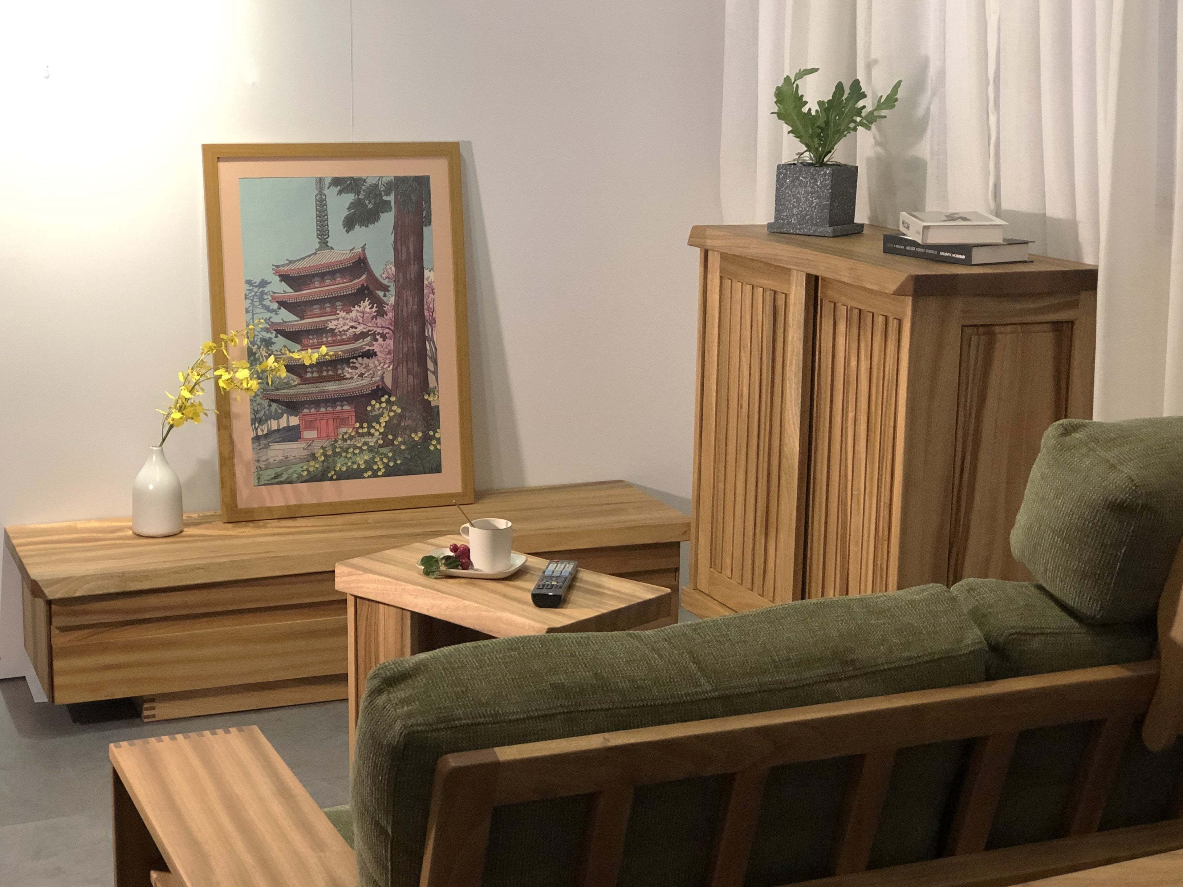 Himuka 楠木趟門鞋櫃 - w94cm