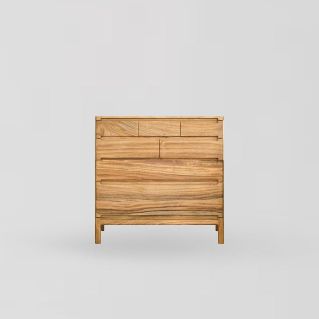 BISUKU 楠木四層斗櫃 - 90