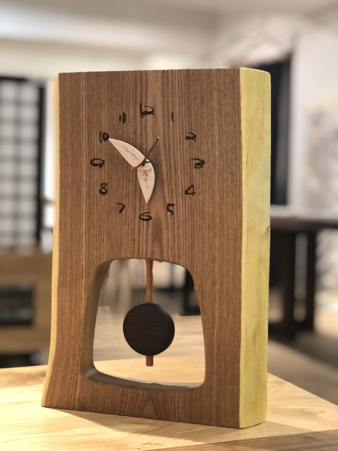 一枚板時計 - 雨樹