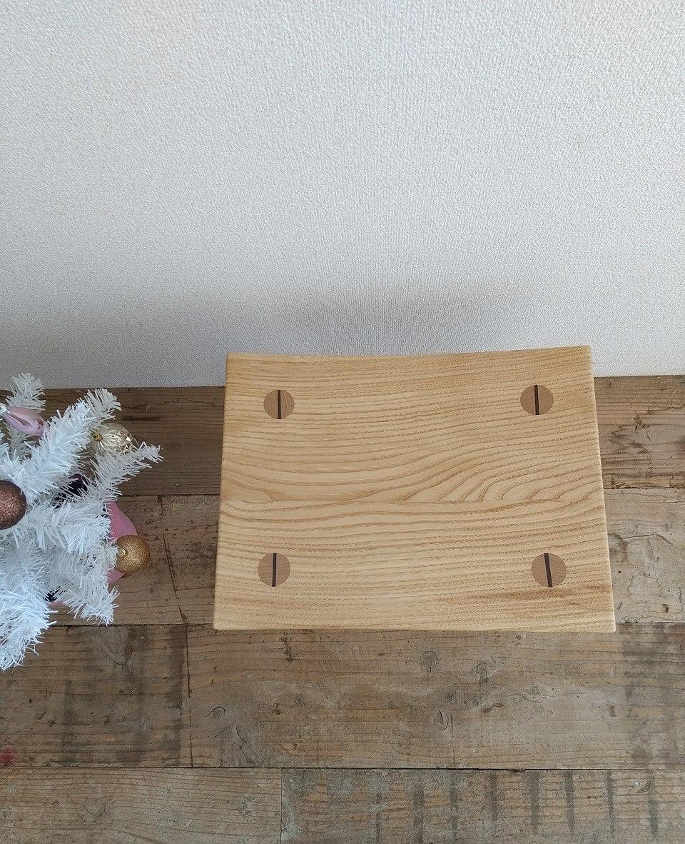 榫之座 小椅 - 栗木