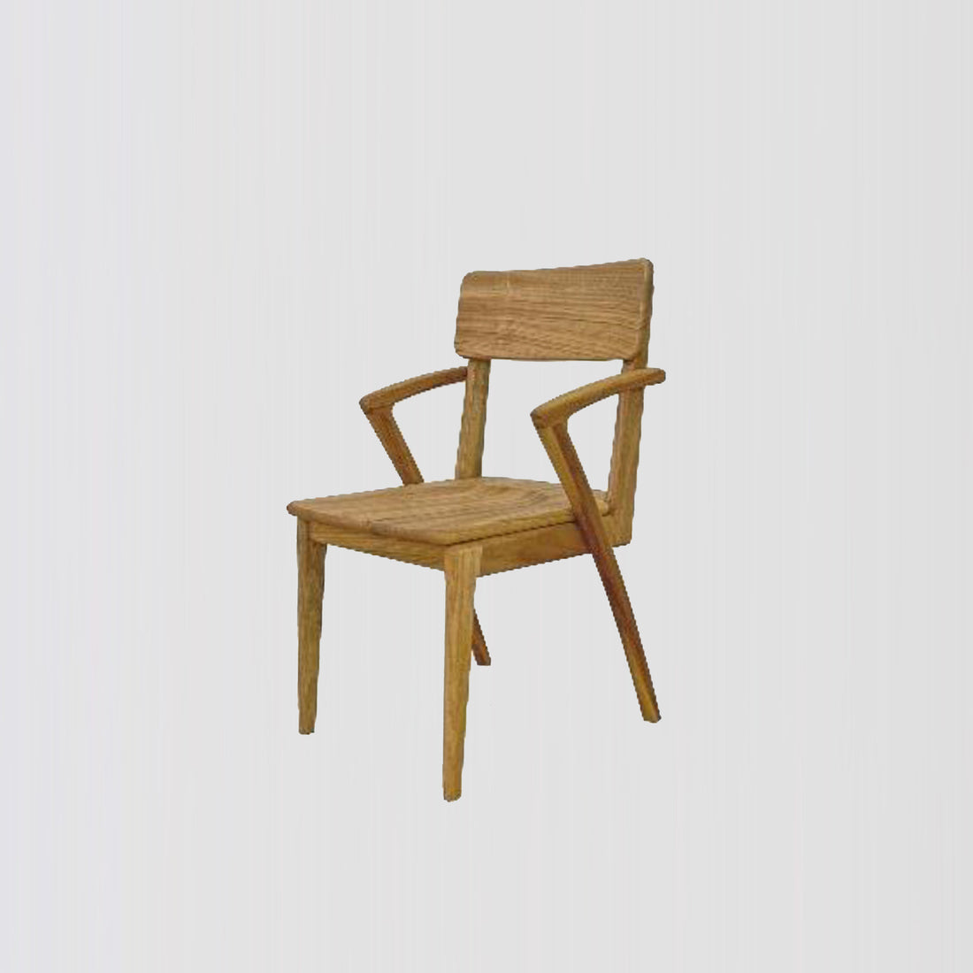 元正楠木扶手餐椅