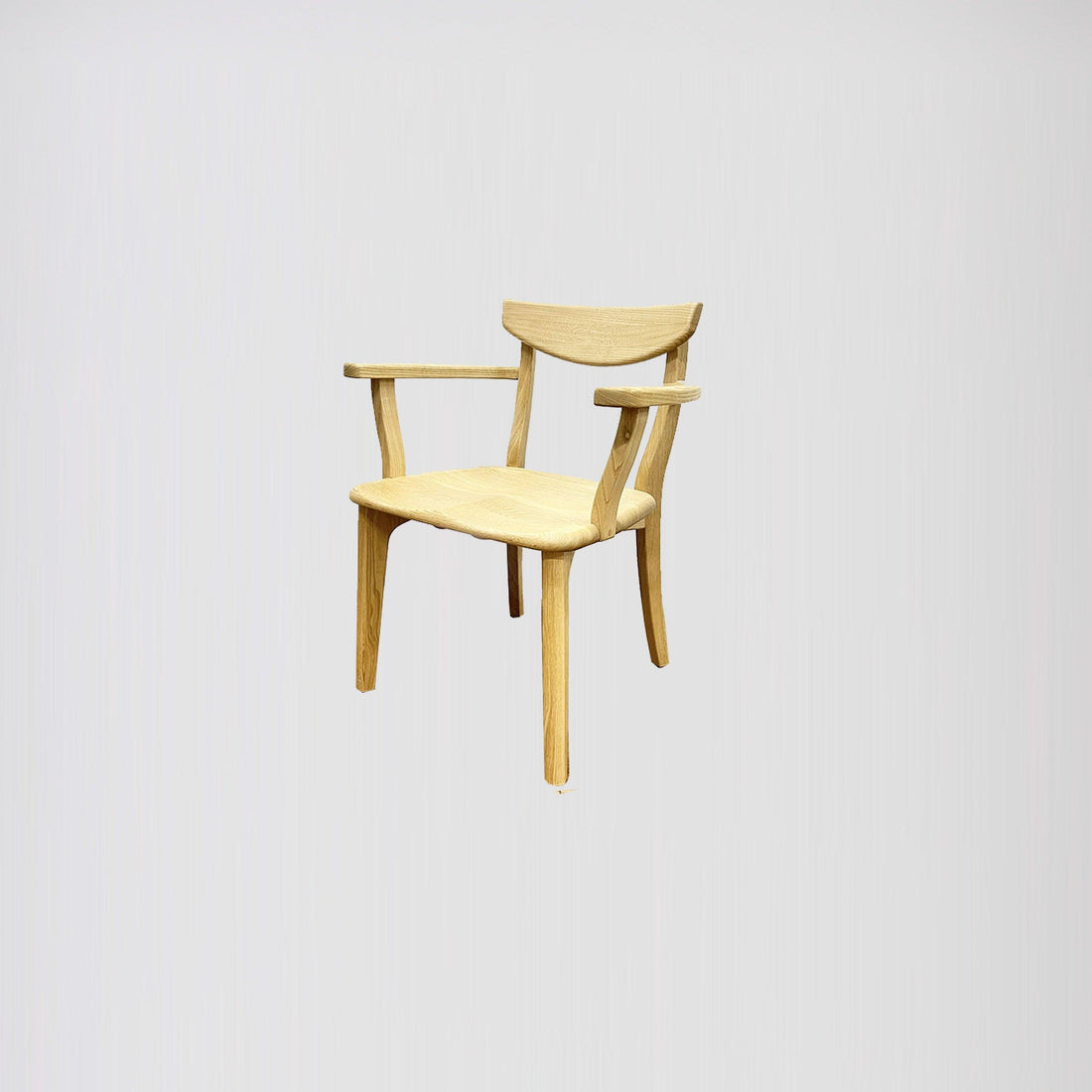 京之座 扶手餐椅 - 日本栗木