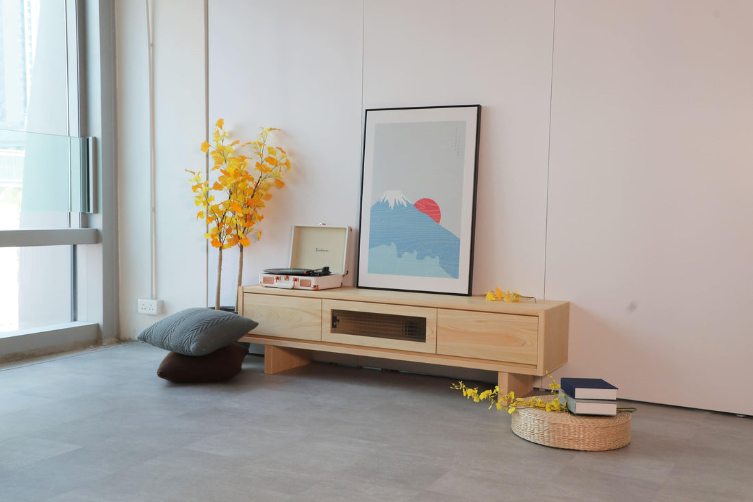 立系列電視櫃 - 日本檜