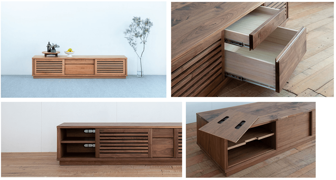 極系列電視櫃 - 橡木