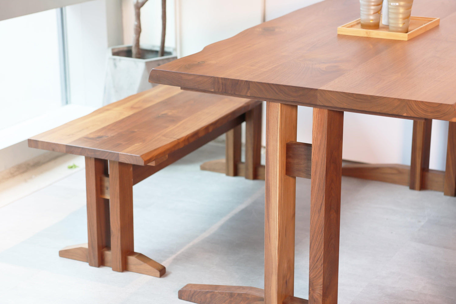 浪系列餐枱 - 多種木材