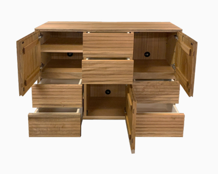 NODOKA 楠木矮身揭門邊櫃-115cm