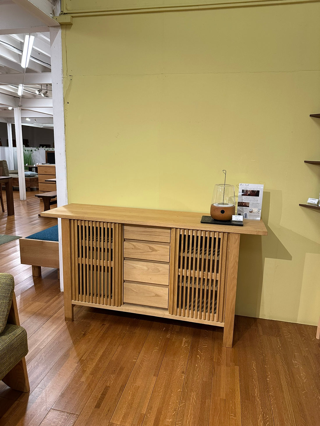 日和系列餐邊櫃 — 栗木/胡桃木