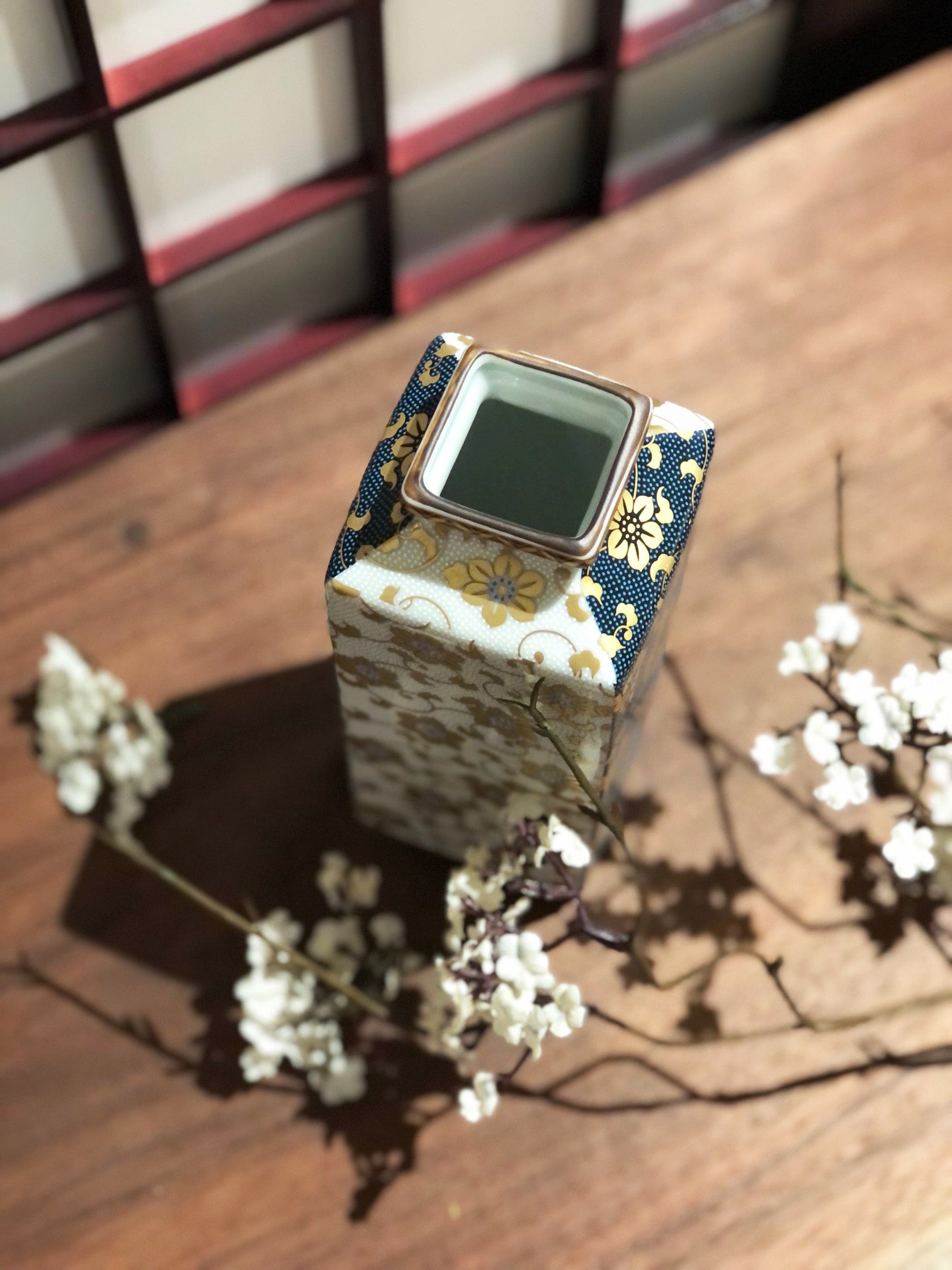 九谷燒花頩 - 青粒