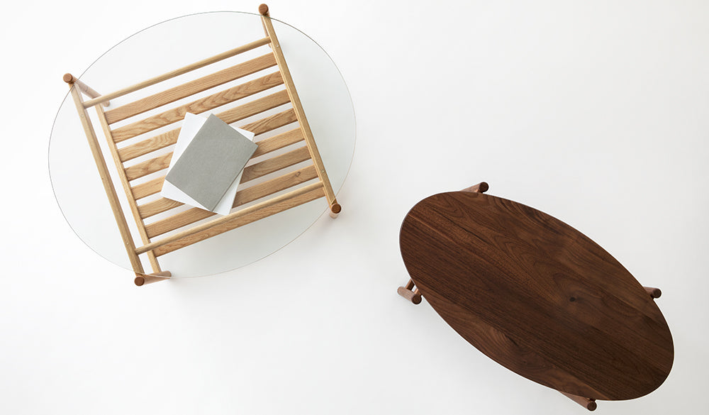 立系列雙層茶幾 - 木面