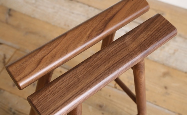 彩系列酒吧椅 - 紅橡/白橡