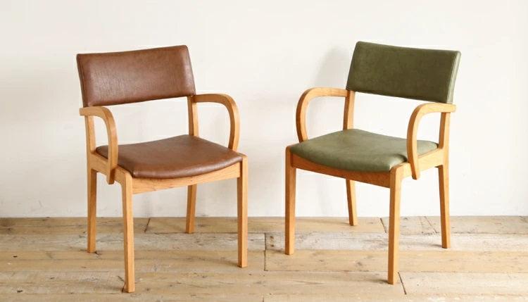 笛之座扶手餐椅 - 白橡/紅橡