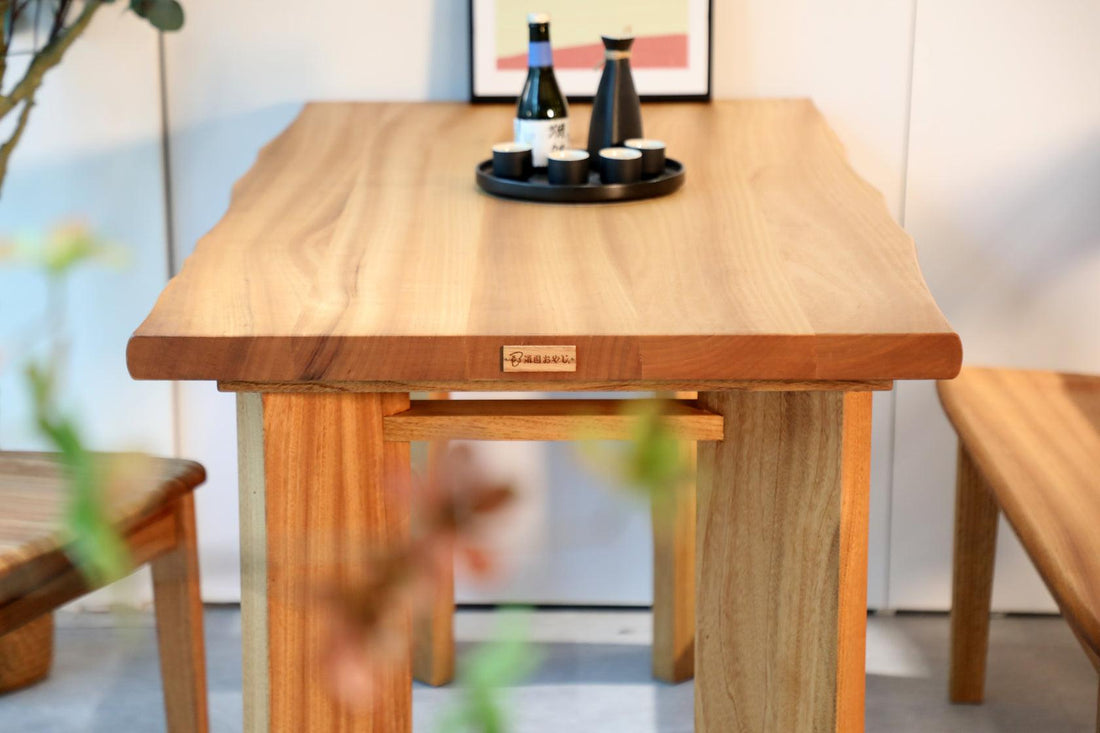 神武系列楠木餐枱 - 人字腳