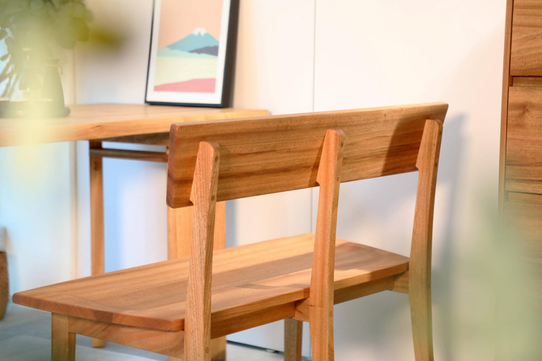 神武靠背長椅 - 楠木/染色