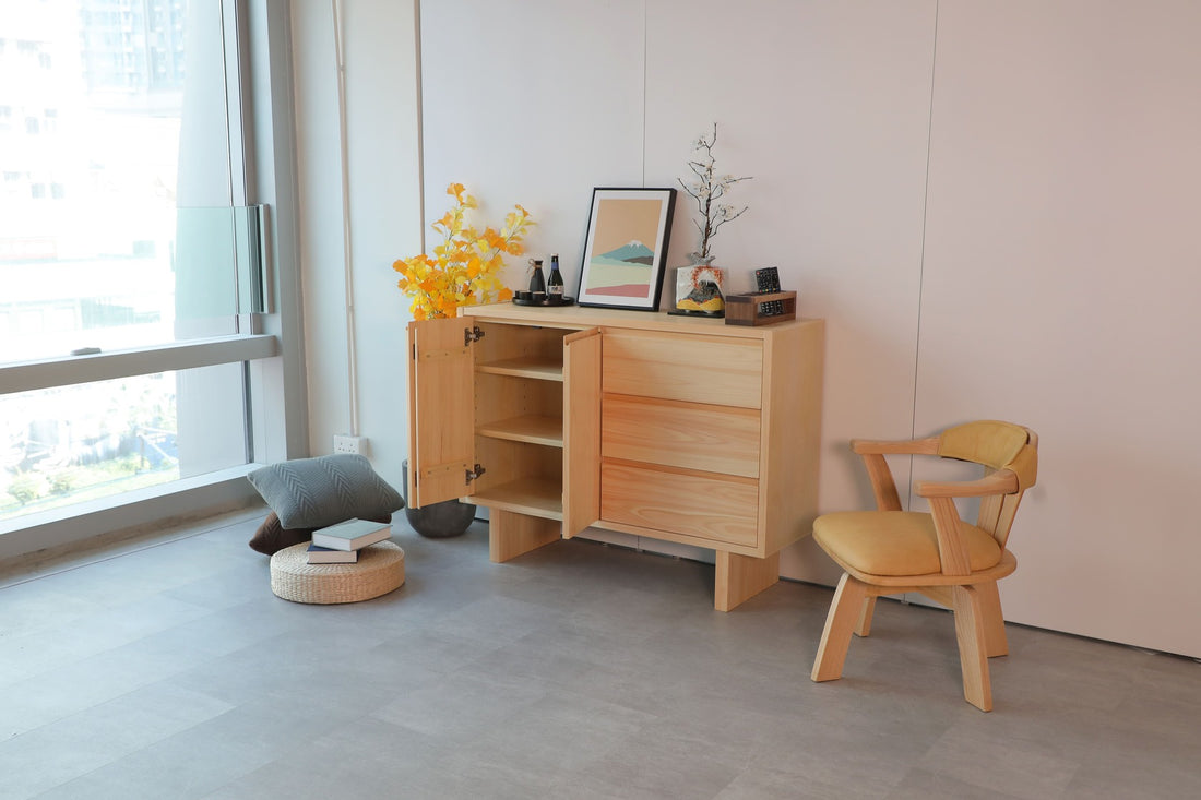 立系列訂造邊櫃 - 日本檜