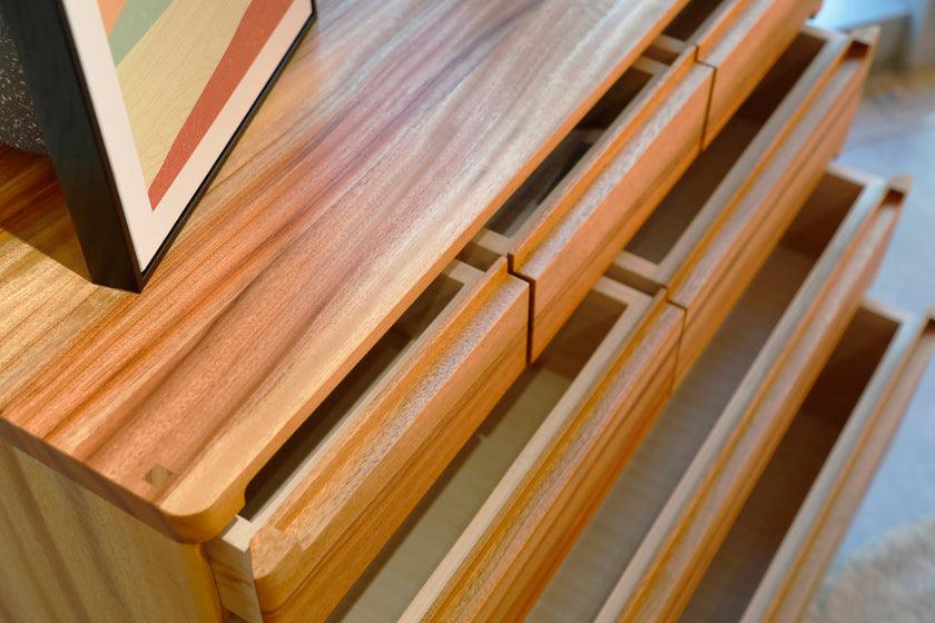 BISUKU 楠木四層斗櫃 - 90