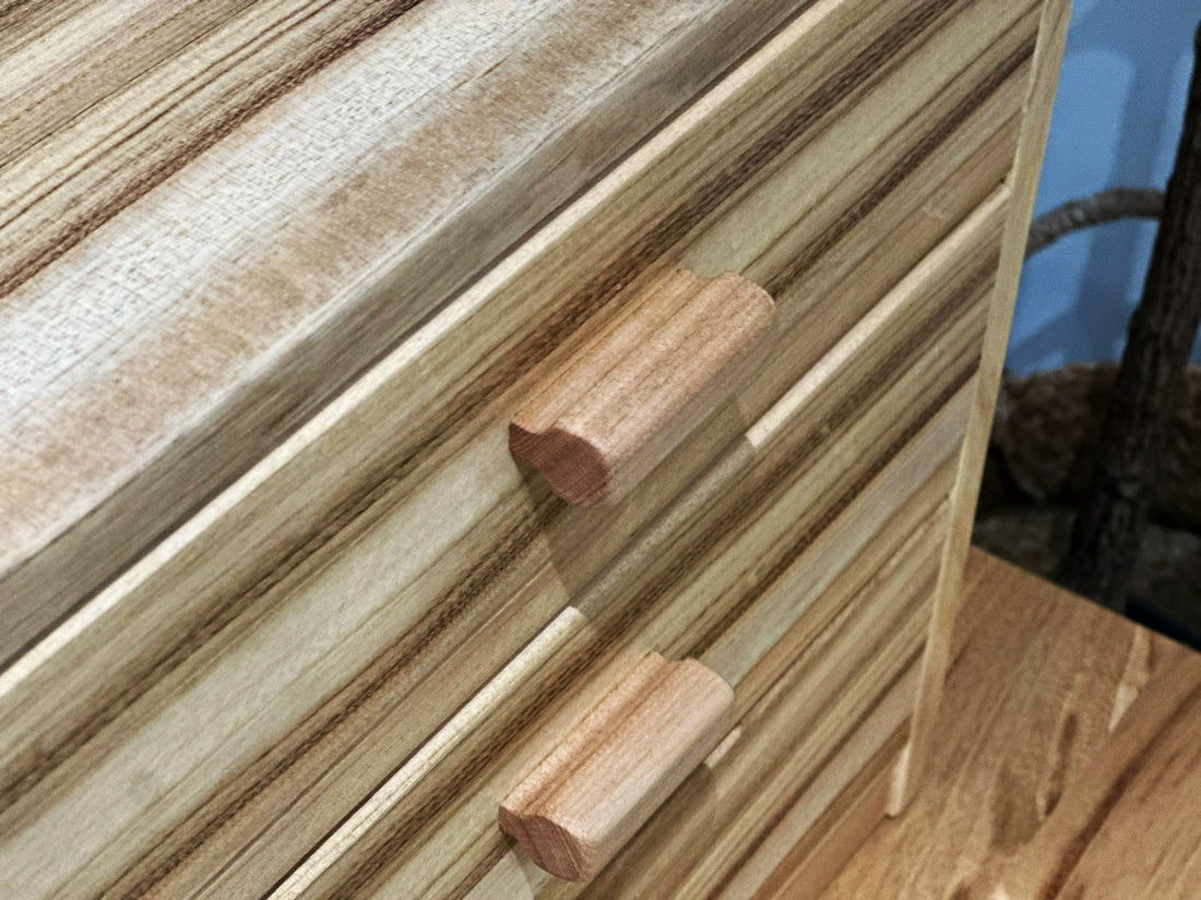 楠木桌面收納櫃