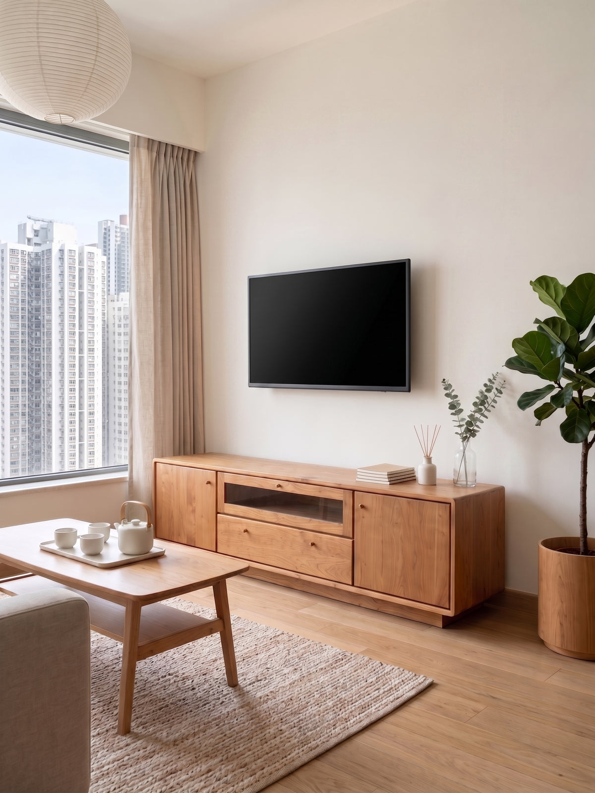 蟻組系列高版本TV邊櫃 - w125-150cm