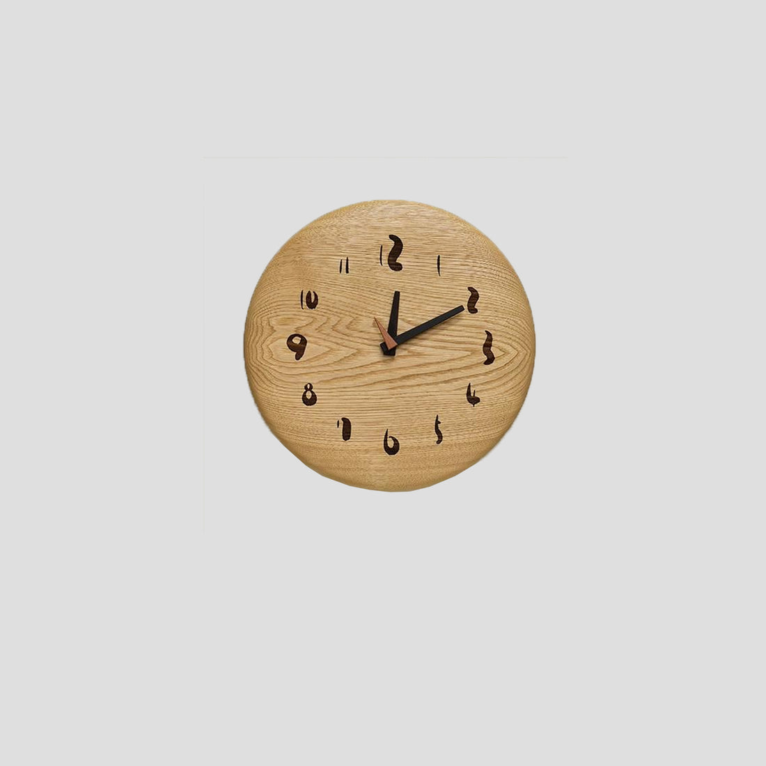 一枚板圓形時計 - 期間限定木材