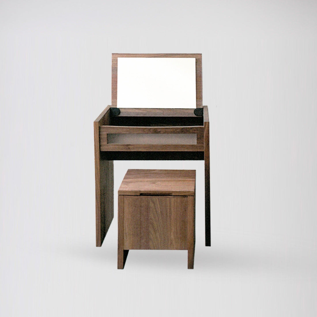 浪系列梳妝枱 - 胡桃