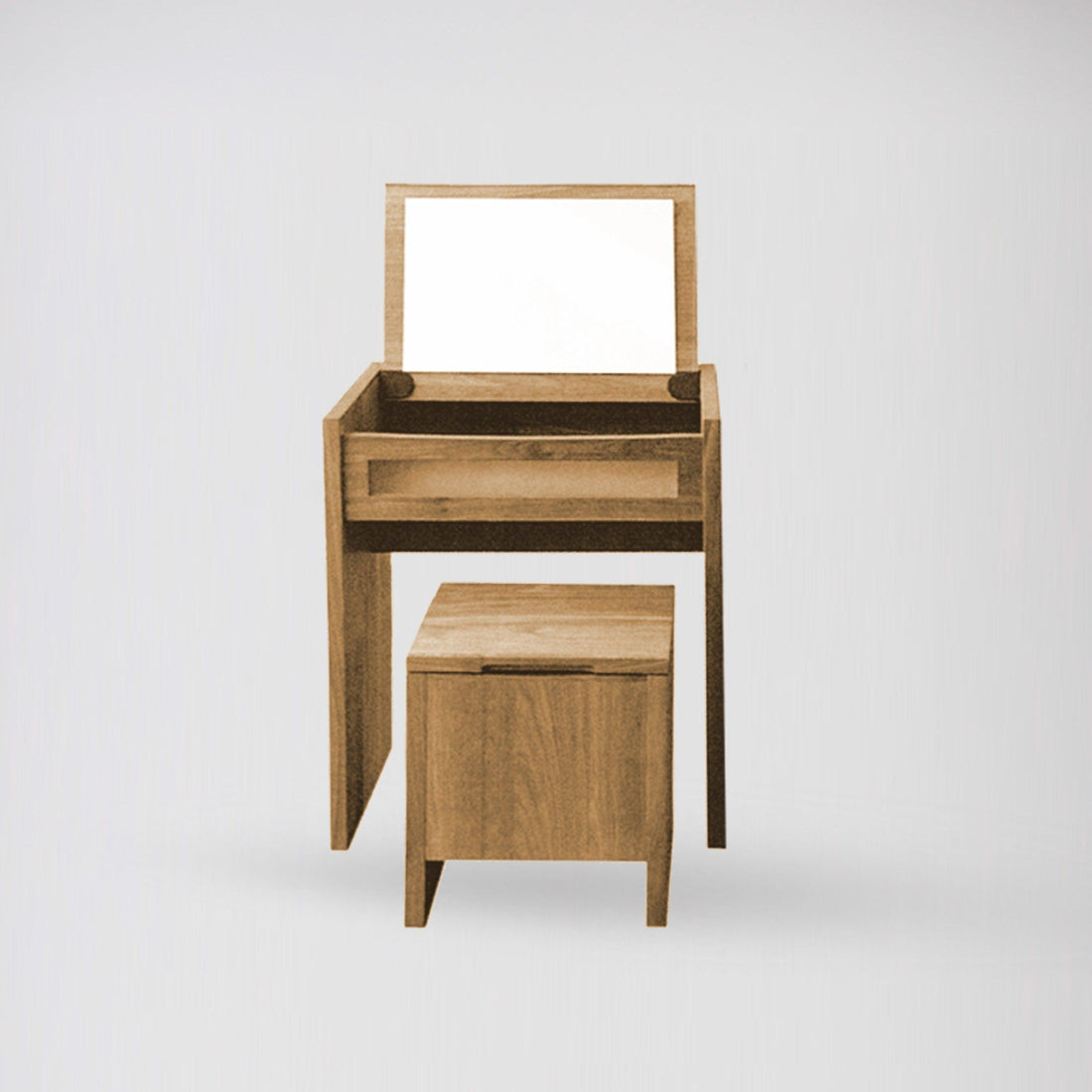 浪系列梳妝枱 - 橡木