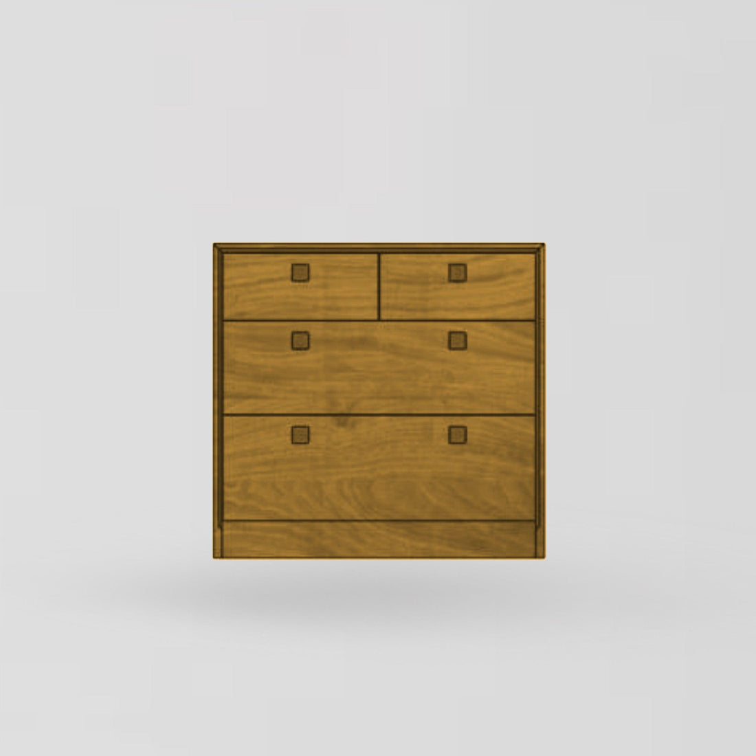 SHINRA 楠木三層斗櫃 - 多種呎吋