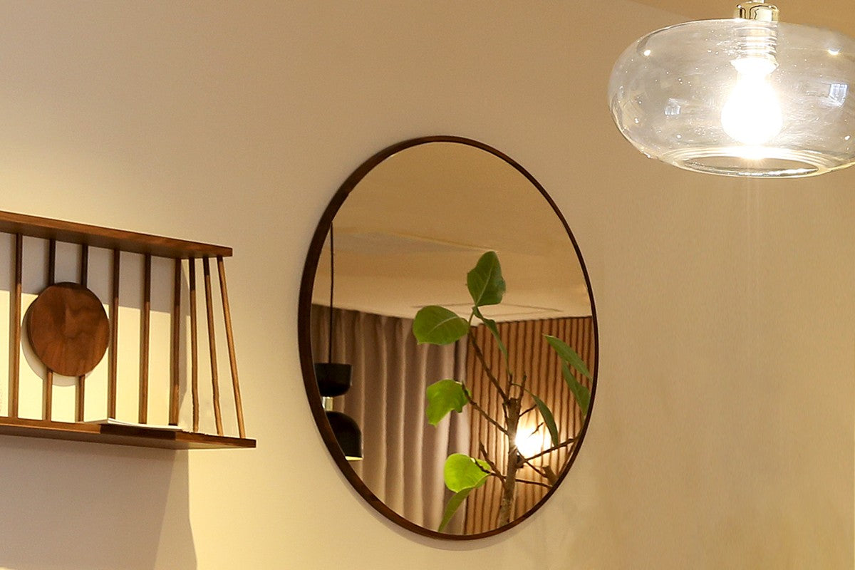日本製掛牆圓鏡 - 40cm