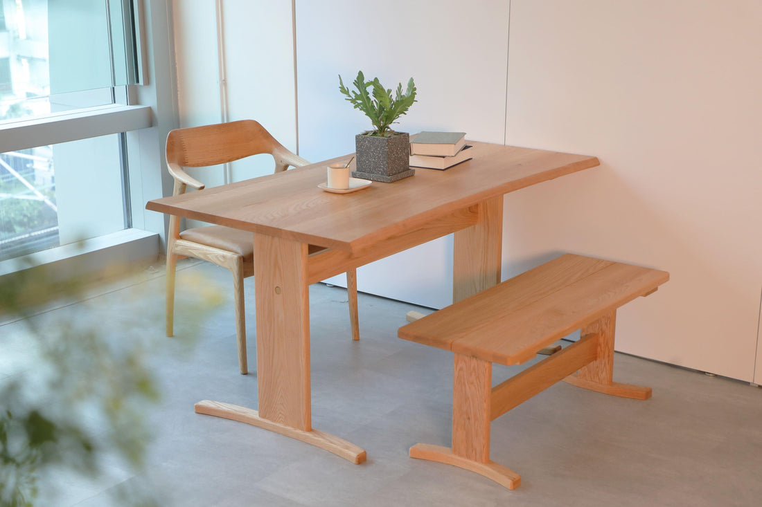 川系列餐桌- 多種木材