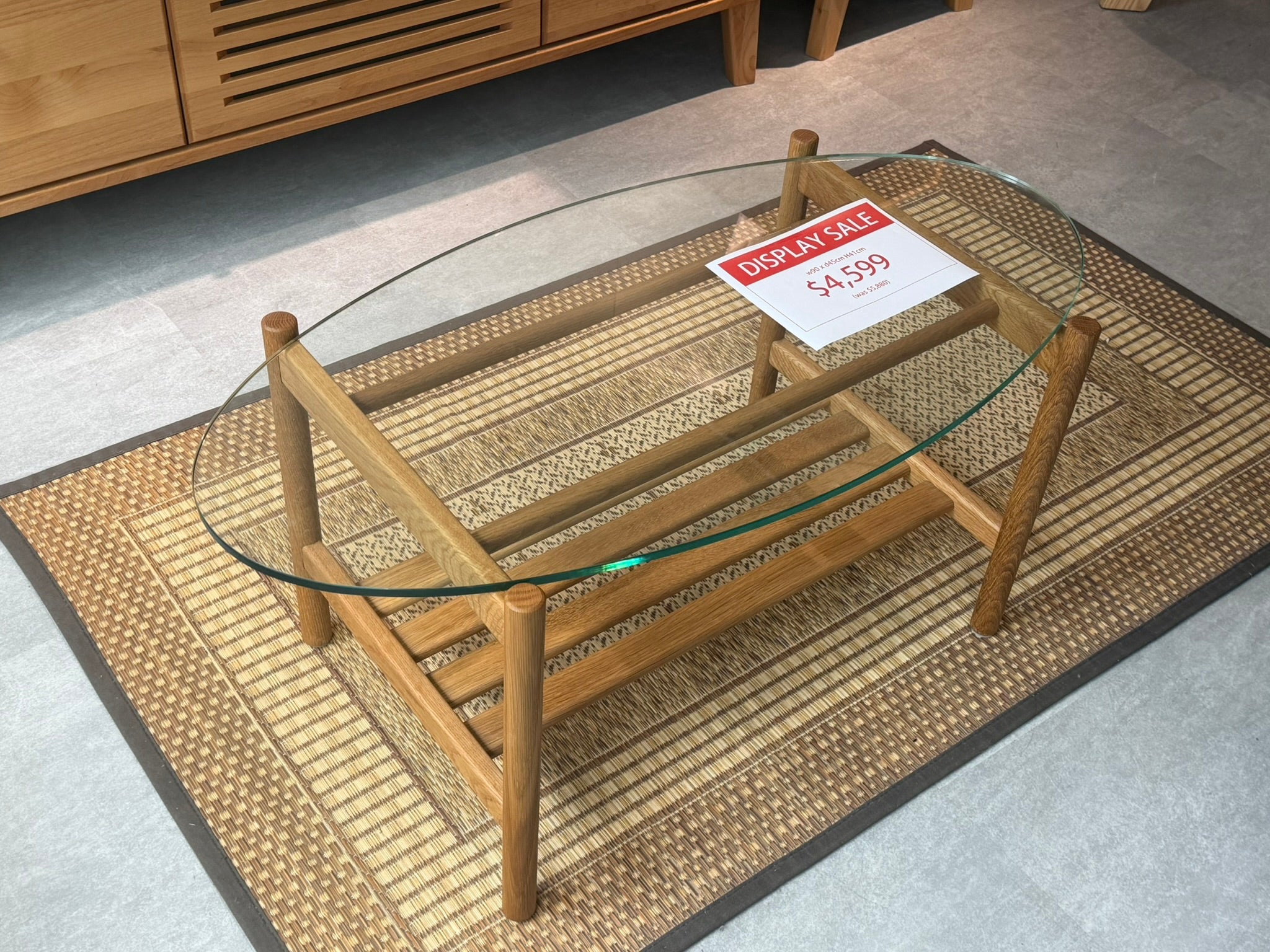 [陳列品] 立系列雙層茶幾 - 玻璃面