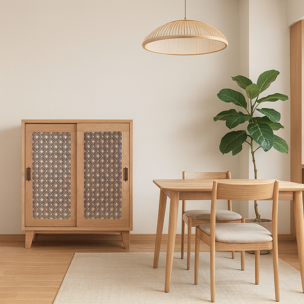 傳統組子趟門邊櫃 - 半腰