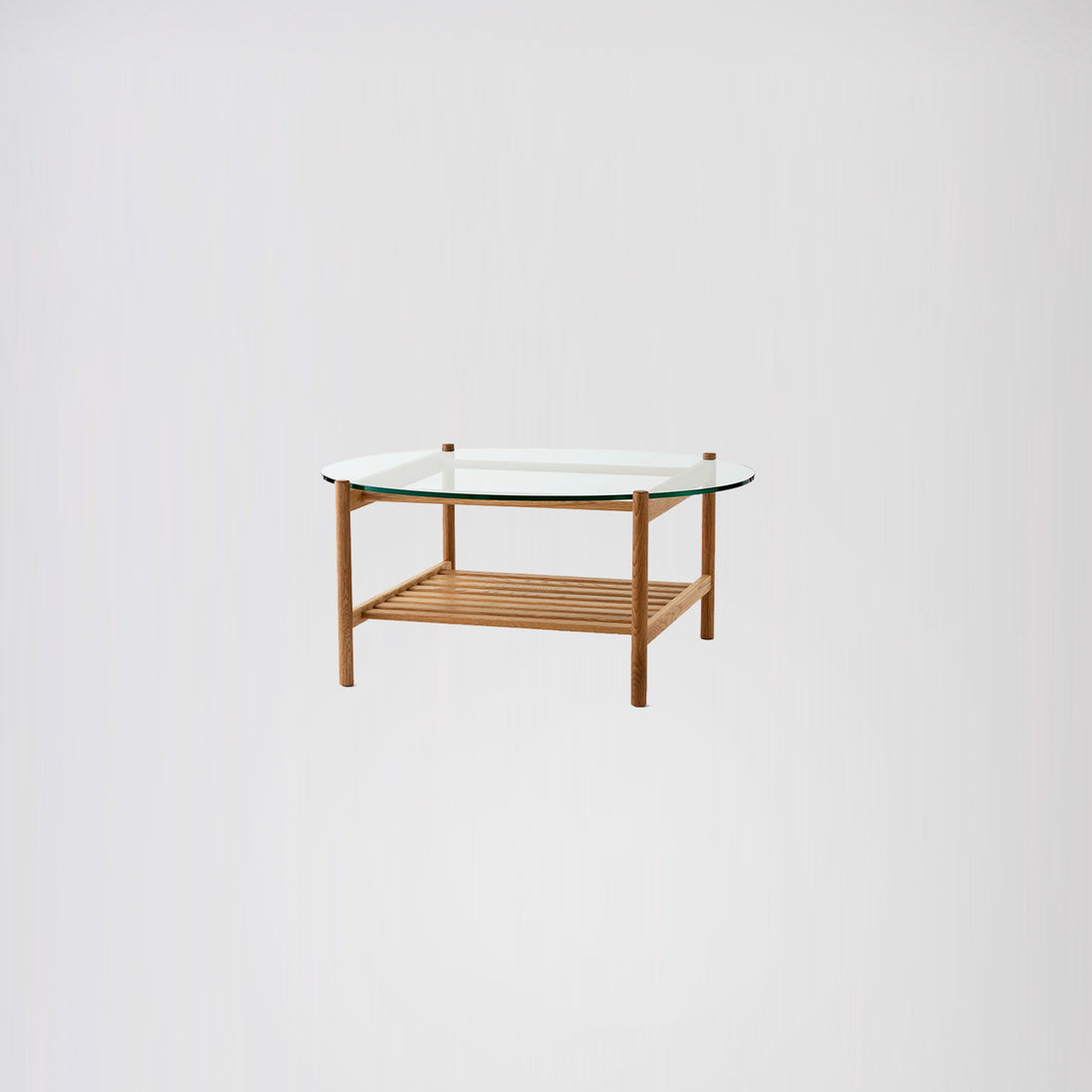 立系列雙層茶幾 - 玻璃面