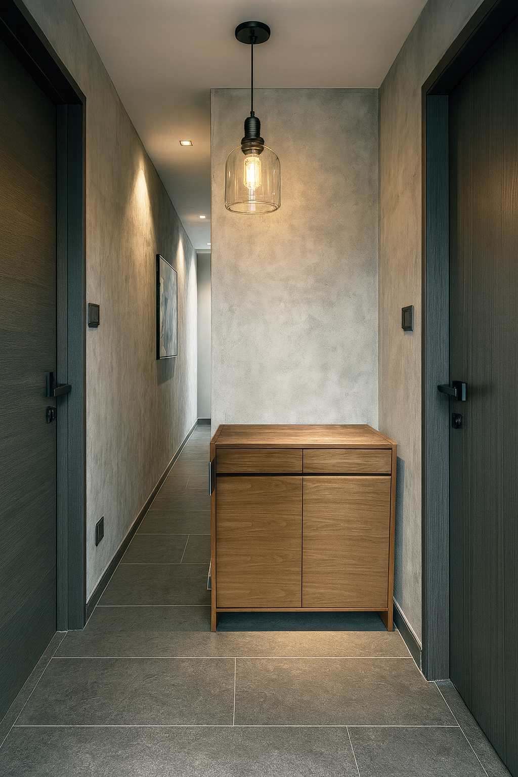 立系列掲門鞋櫃 - 雙門