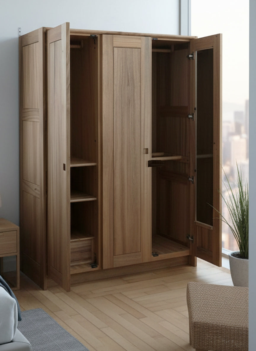 HIMUKA楠木衣櫃 - 三門