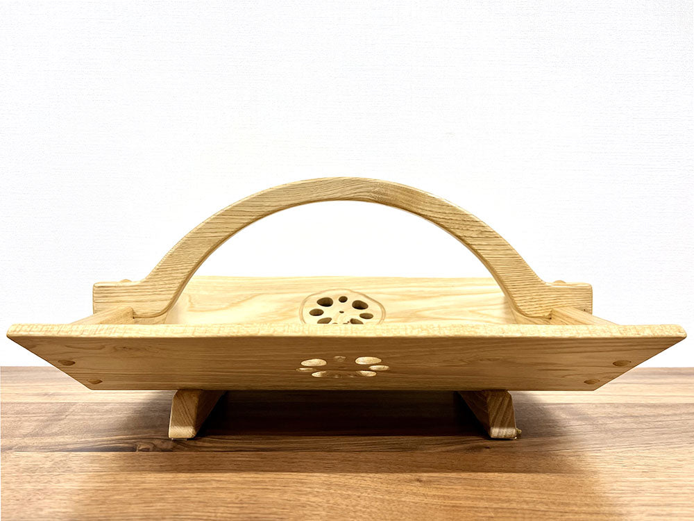 日本栗木製萬用籃 (矮)
