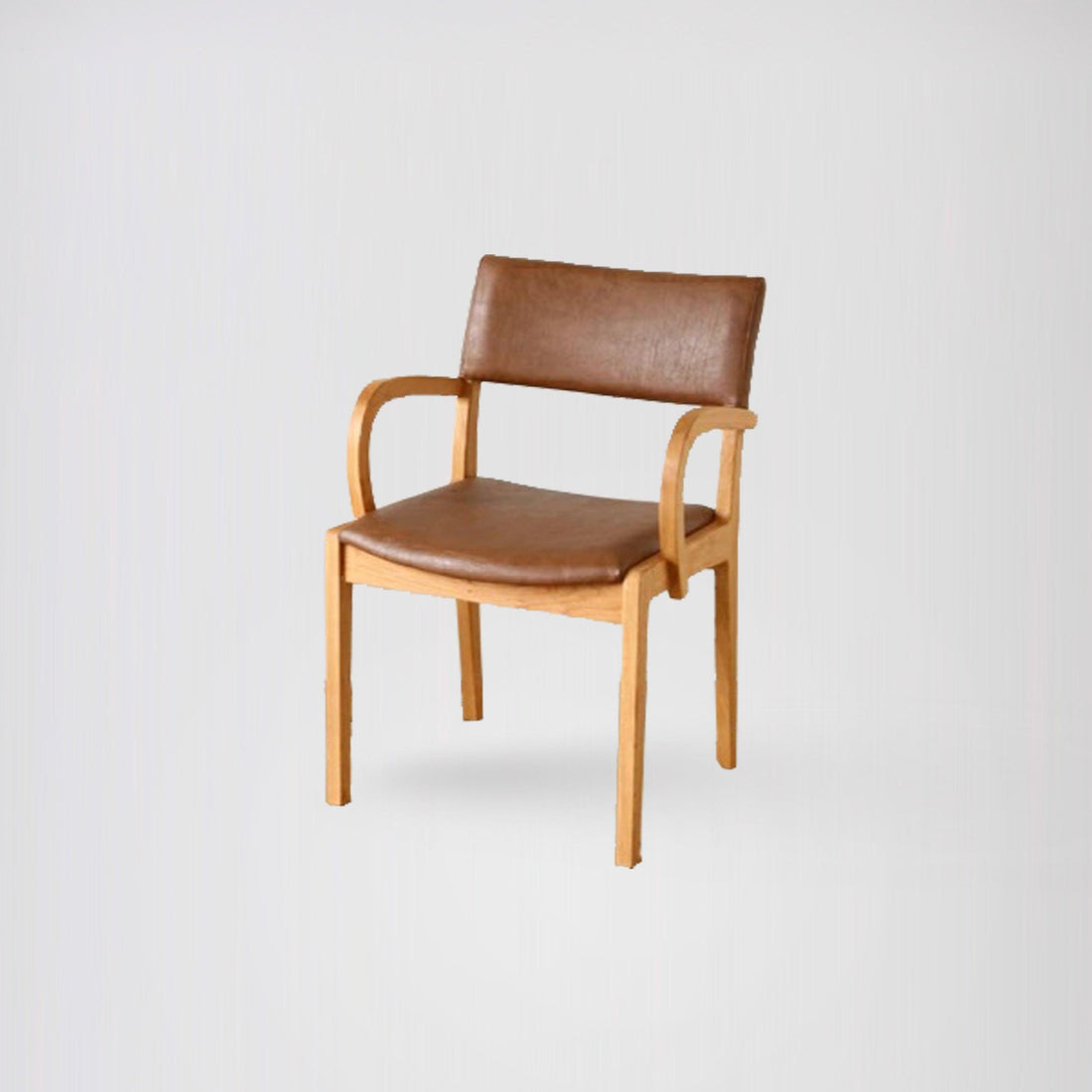 笛之座扶手餐椅 - 白橡/紅橡