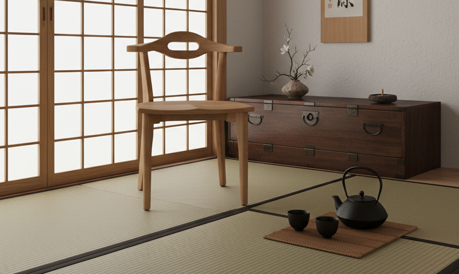 頑之座 餐椅- 日本栗木