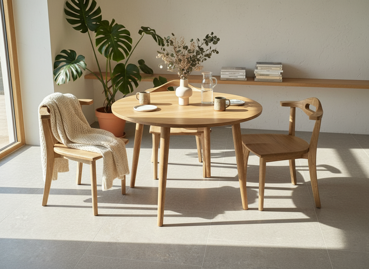 頑之座 餐椅- 日本栗木