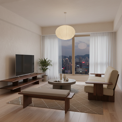 安系列電視櫃 - 胡桃木